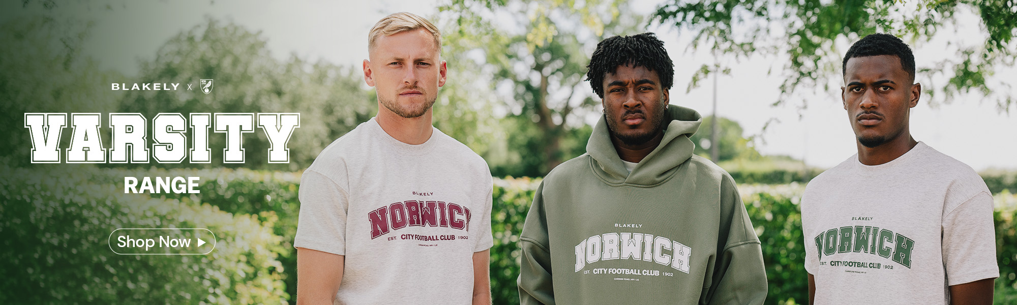 Blakely x Norwich City Varsity Range | Shop Now