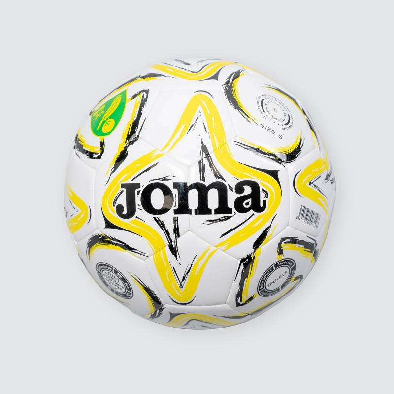 Joma White/Black/Yellow Football  - Size 3