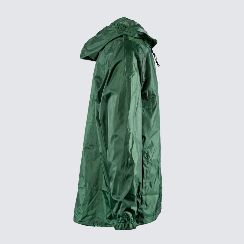 Adults Dark Green Packaway Rain Coat