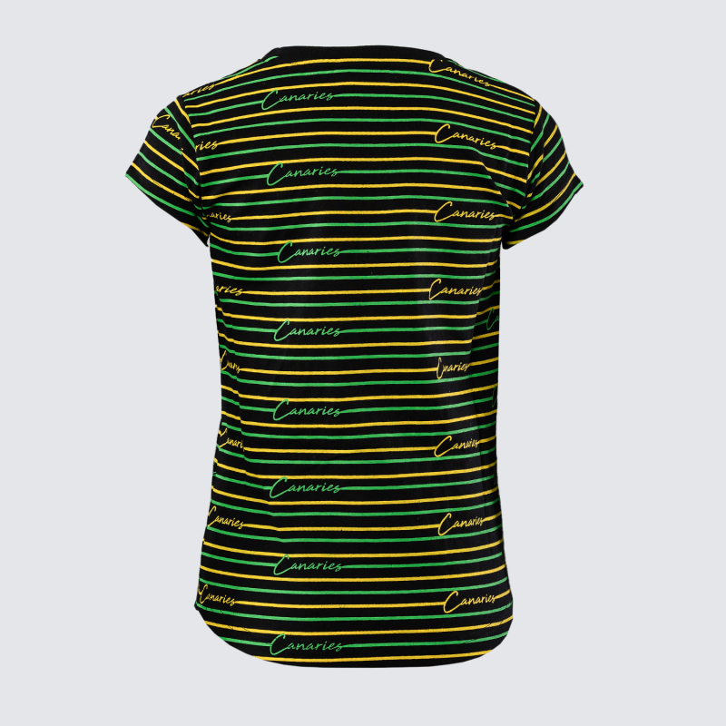 Junior Black Lined T-Shirt