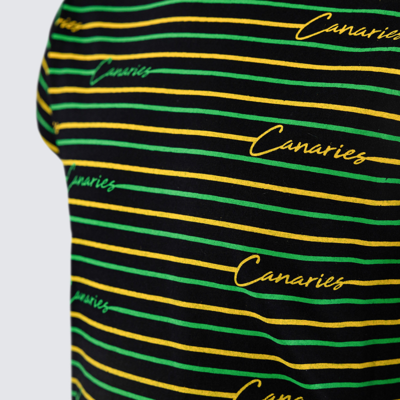 Junior Black Lined T-Shirt