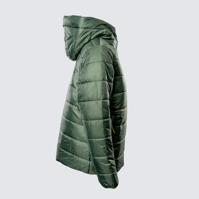 Womens Green Crest Quilted Jacket
