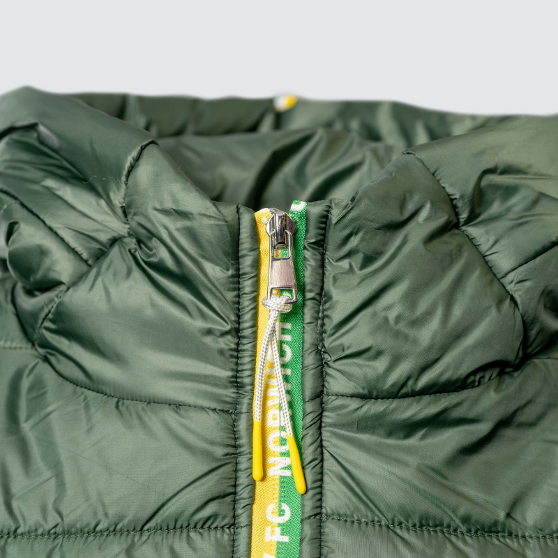 Womens Green Crest Quilted Jacket