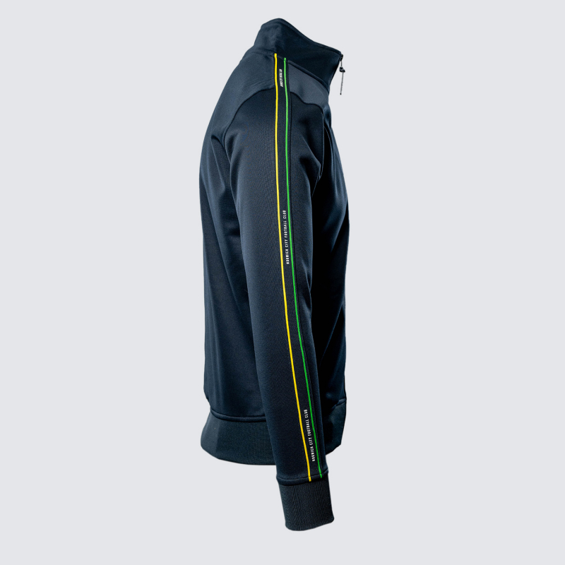 Adult Navy Tape Zip Track Jacket