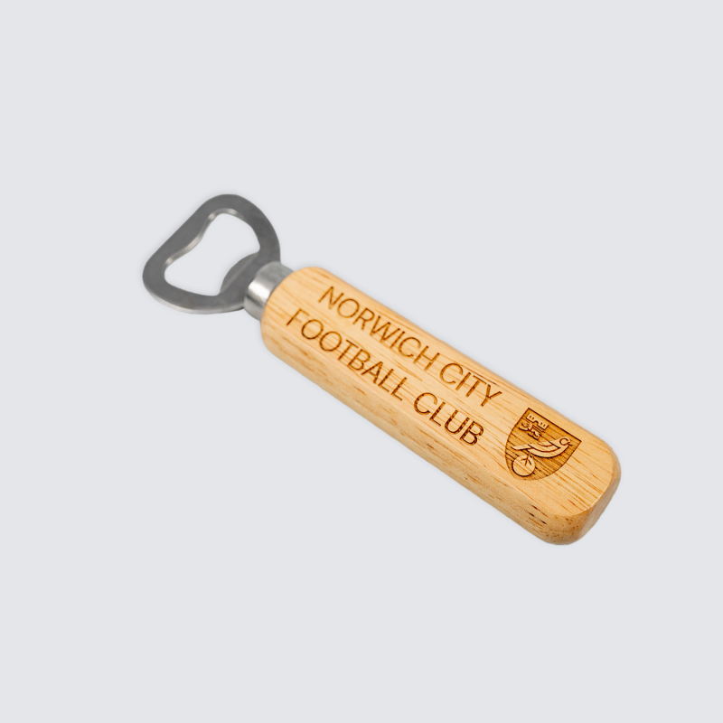 Norwich City Wooden Bottle Opener