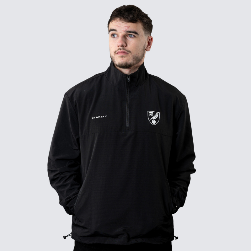 Blakely x NCFC 1/4 Zip Windbreaker Black