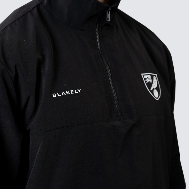 Blakely x NCFC 1/4 Zip Windbreaker Black