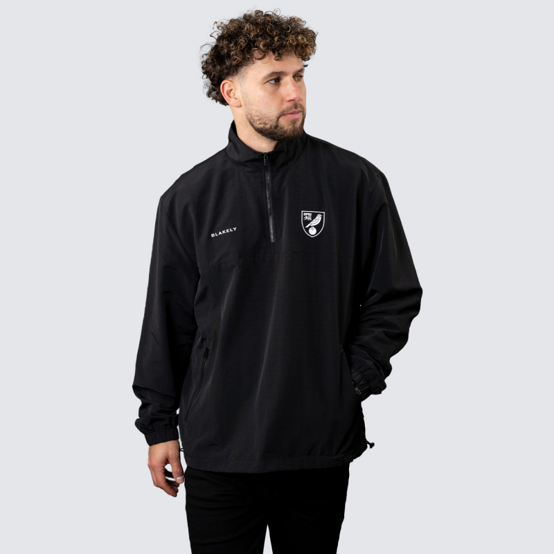 Blakely x NCFC 1/4 Zip Windbreaker Black