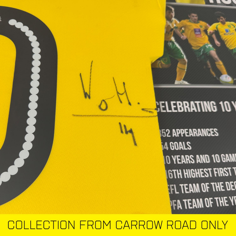 Wes Hoolahan 10 Years Celebration Framed Shirt