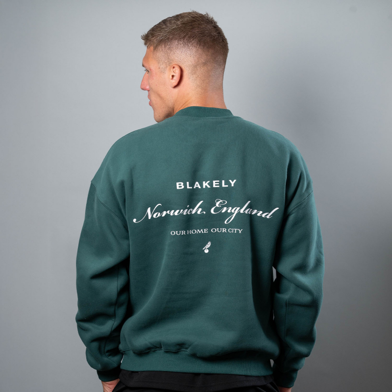 Blakely x NCFC Script Jumper Green