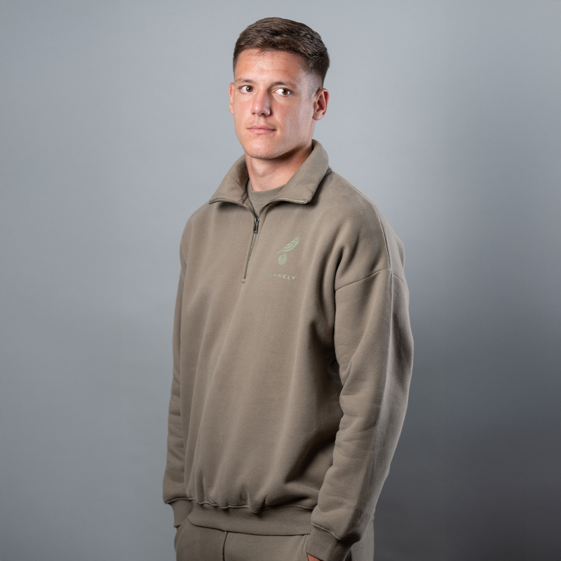Blakely x NCFC Central 1/4 Zip Jumper Green