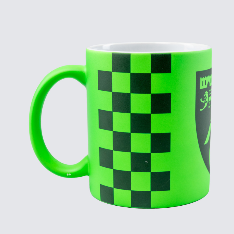 Norwich City Fluorescent Green Crest Mug