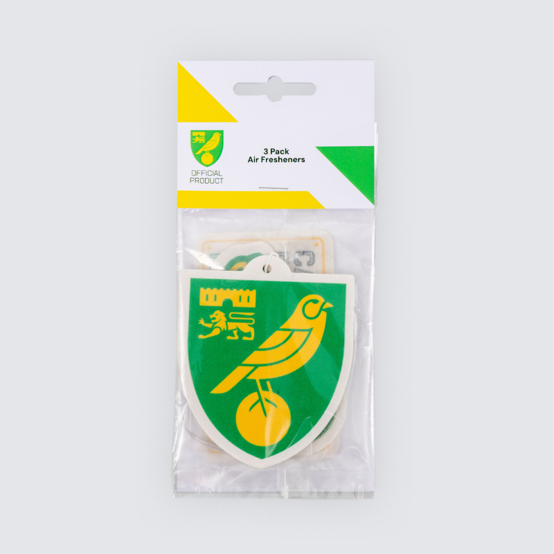 Norwich City 3 Pack Air Freshner