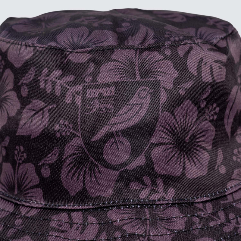 Adults Hawaiian Blackout Crest Bucket Hat
