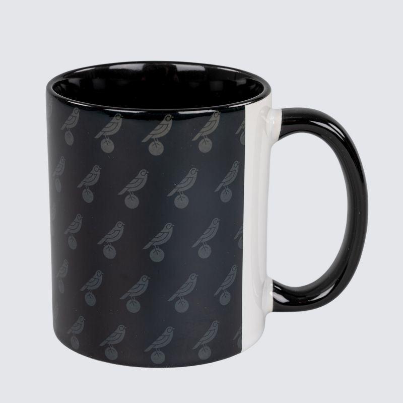 Repeat Tonal Black Canary on ball Mug 