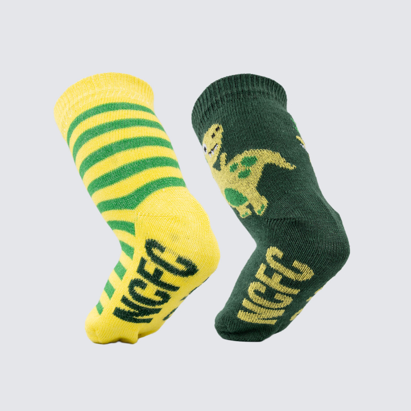 NCFC 2pk Infant Dinosaur Socks