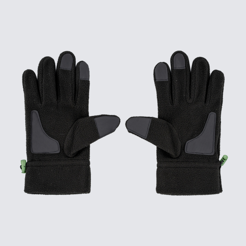 Norwich City Black Fleece Gloves Adult