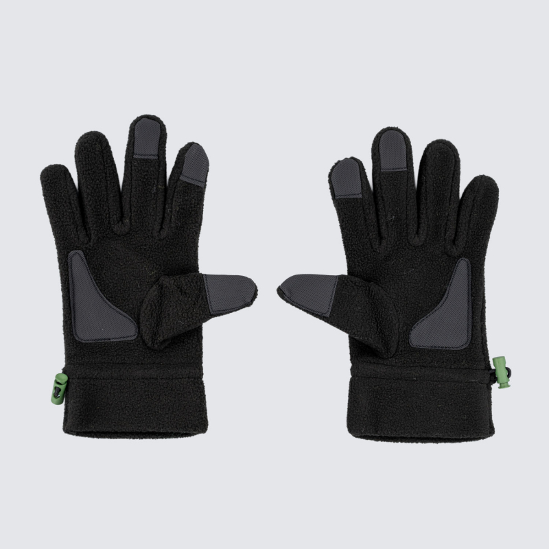 Norwich City Black Fleece Gloves Juniors