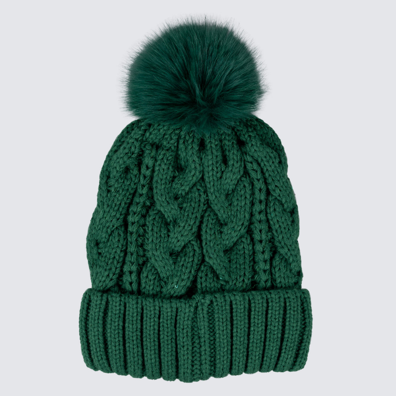 Norwich City Womens Green Bobble Hat 