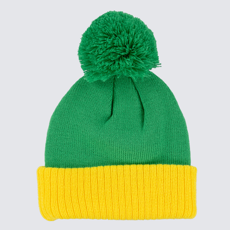 Norwich City Yellow Ribbed Bobble Hat