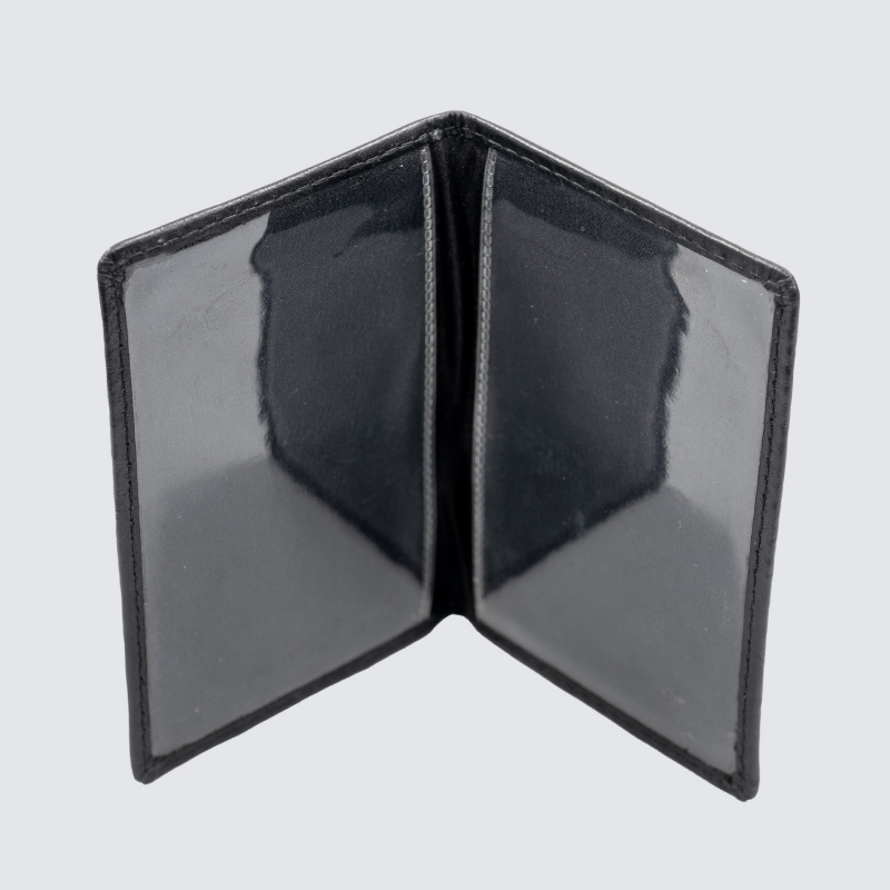 Real Leather Season Ticket Holder - Black