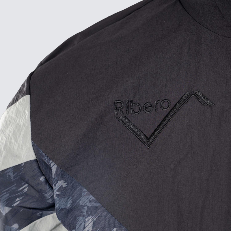 Retro Blackout Crinkle Full Zip Jacket