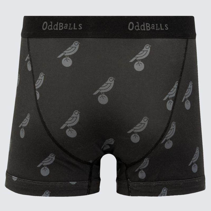 Mens Repeat Canary Boxer Short Black