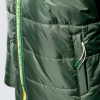 Womens Green Crest Quilted Jacket