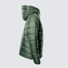 Womens Green Crest Quilted Jacket