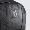 Real Black Leather Crest Backpack