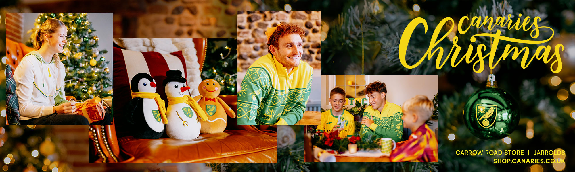 Canaries Christmas | Carrow Road Store | Jarrolds | Shop.canaries.co.uk