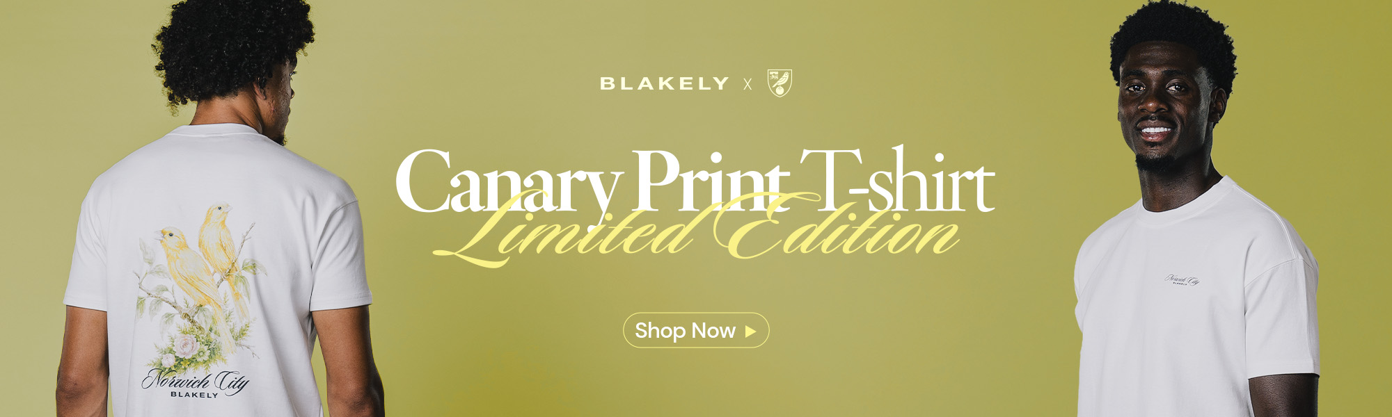 Blakely x NCFC Canary Print T-shirt | Limited Edition | Shop Now