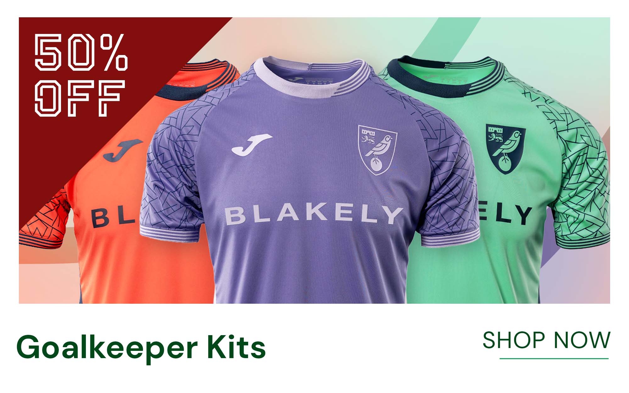 50% Off | 2025/26 Goalkeeper Kits | Shop Now
