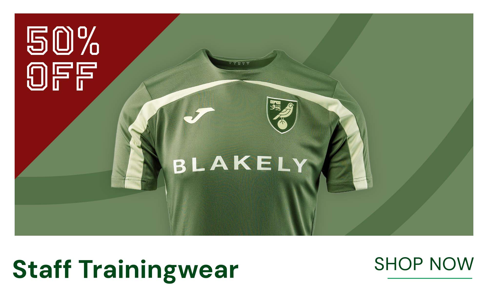 50% Off | Staff Trainingwear | Shop Now