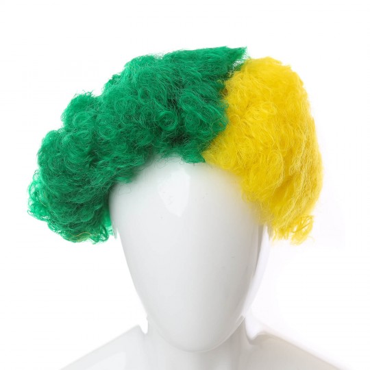 Green and Yellow Wig