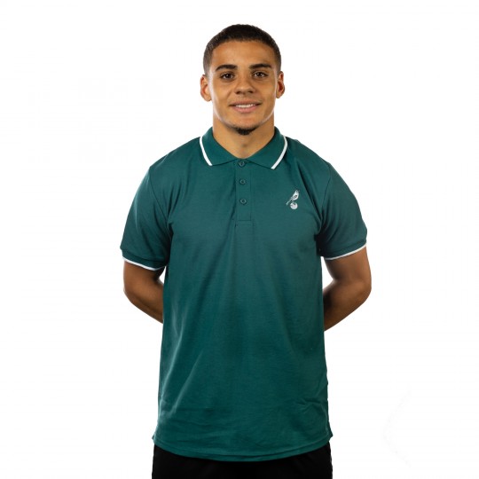 Mens Teal Tipped Polo