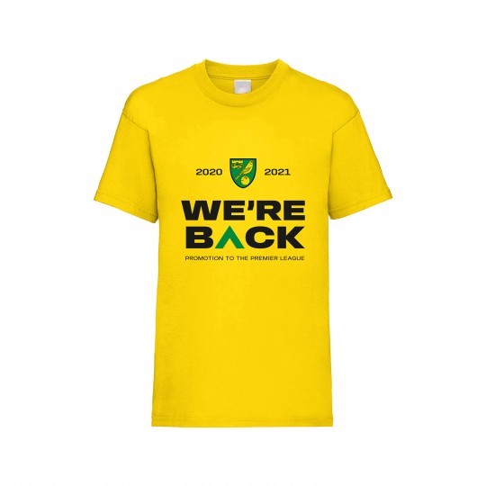 We Are Back Promotion T-Shirt Yellow