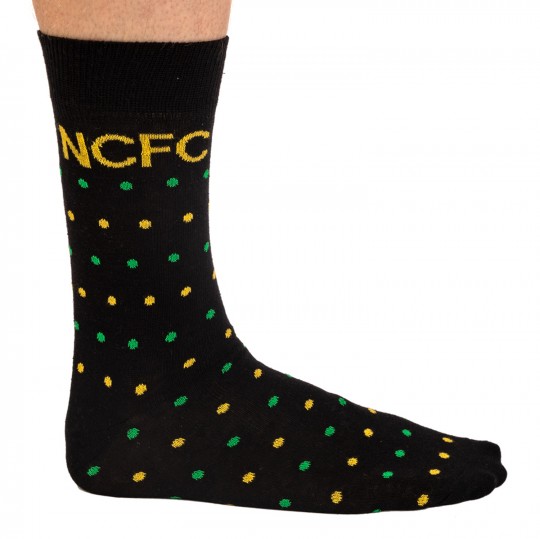 Black Yellow Green Spot Socks