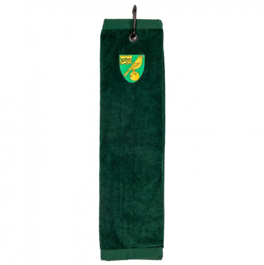Tri-fold Golf Velour Towel Bottle Green