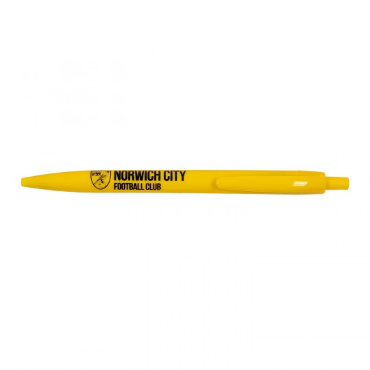Yellow Norwich City Crest Pen