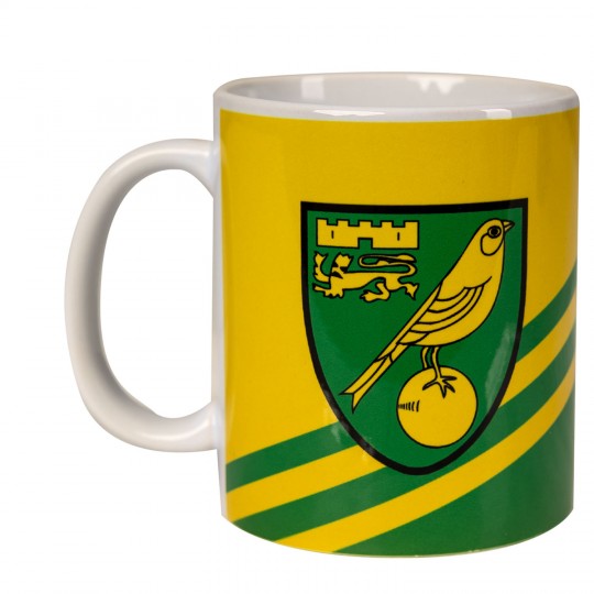 Yellow and Green Crest Stripe Mug