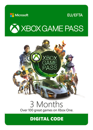 Microsoft Xbox 3M Game Pass £23.97
