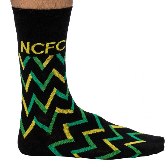 Black Zig Zag NCFC Socks 