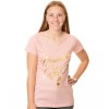 Ladies Pink Foil T-Shirt