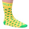Large Green Spot Dress Socks - Yellow