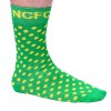 Small Yellow Spot Dress Socks - Green