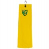 Tri-fold Golf Velour Towel Yellow