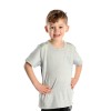 Kids Reflective Crest T-Shirt Light Grey
