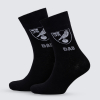 Black Tonal Dad Socks