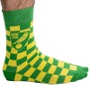 Green and Yellow Square Crest Socks 